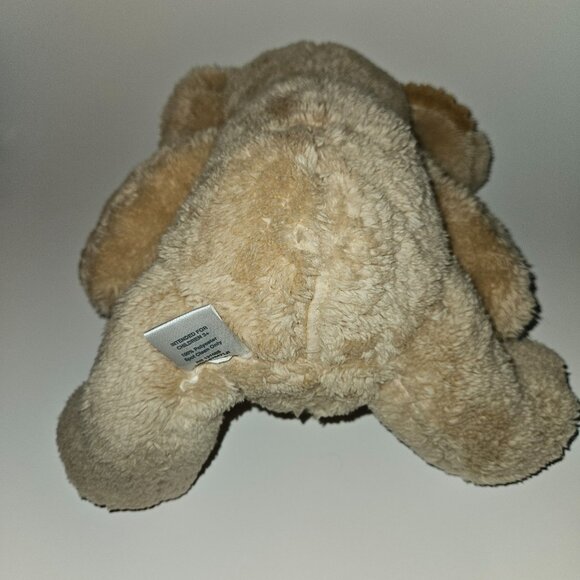 Silver One Tan Puppy Dog Plush 11" Stuffed Animal Toy Lovey Closed Eyes Sleeping - Picture 6 of 9